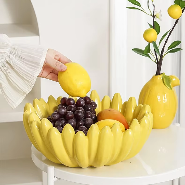 Fruteira Banana - cerâmica