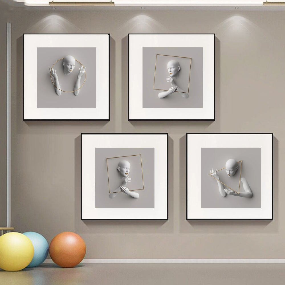 Telas Humanity - impressão 3D em canvas a prova d"agua