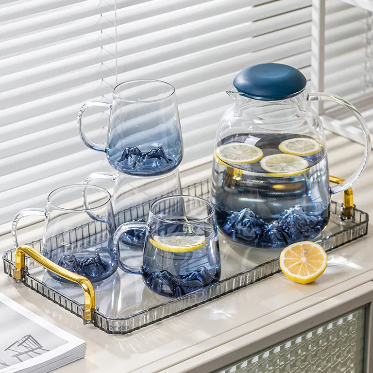 Jogo Jarra & Copos Blue Iceberg