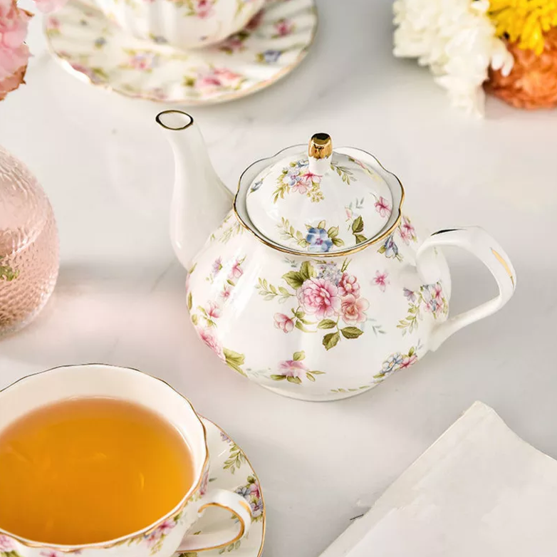 Jogo 07pcs Estilo Inglês - em porcelana