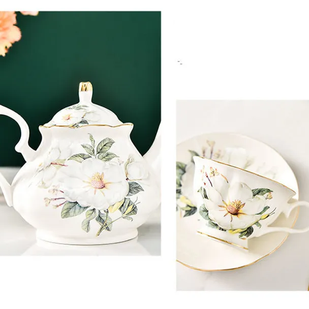 Jogo 07pcs Estilo Inglês - em porcelana