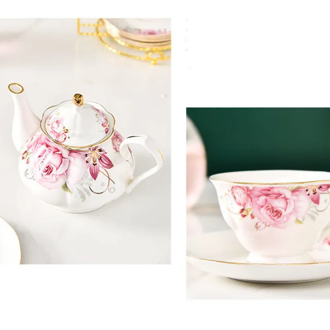 Jogo 07pcs Estilo Inglês - em porcelana