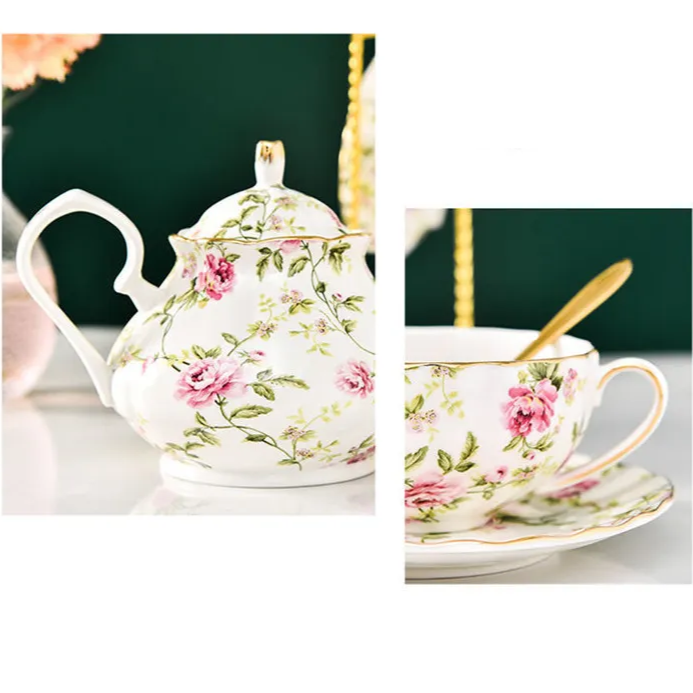 Jogo 07pcs Estilo Inglês - em porcelana