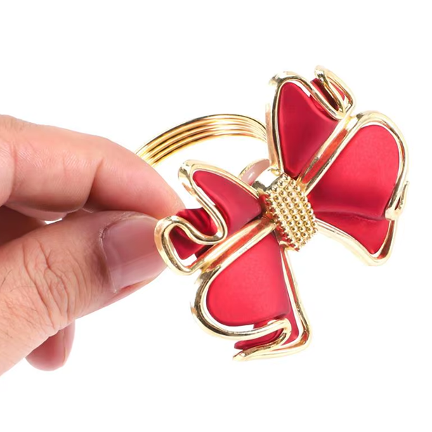 Porta guardanapos Laço de Natal - Jogo 06pcs