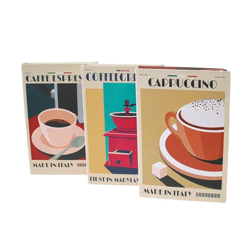 Livro Caixa Decorativo - Série Café