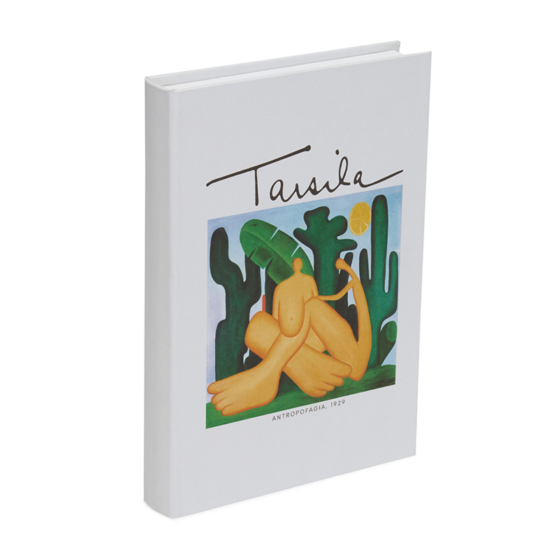 Livro caixa em mdf e canvas Tarsila - Antropofagia