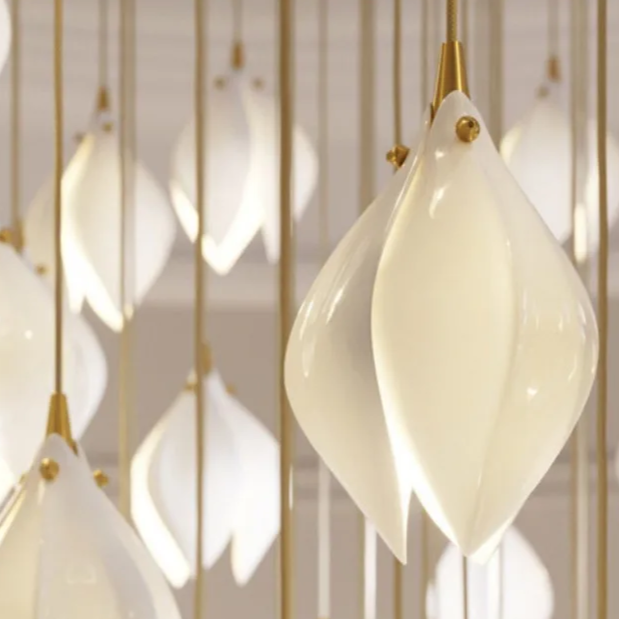 Pendentes Magnólia - em cerâmica