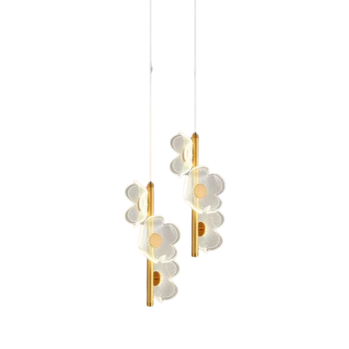 Pendente Flowers - em metal & led acrílico