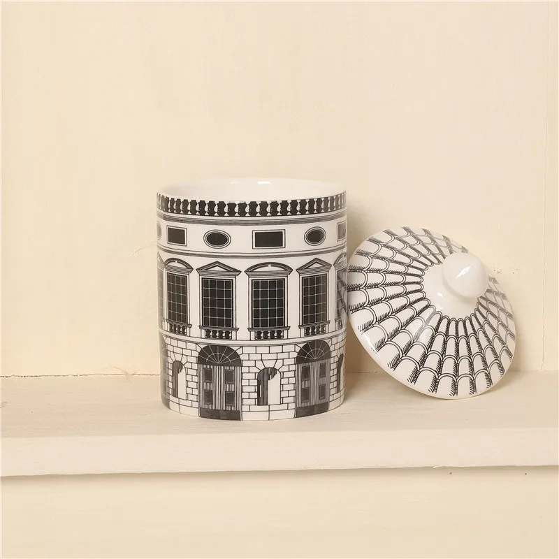 Porta Velas & Objetos London - Porcelana