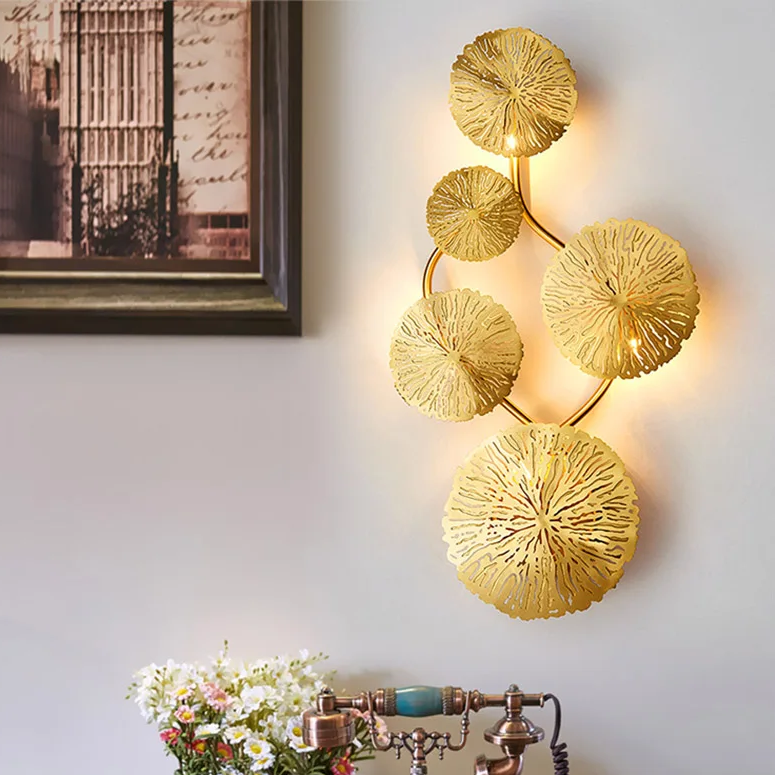 Arandela em metal Lotus - 04 Tamanhos