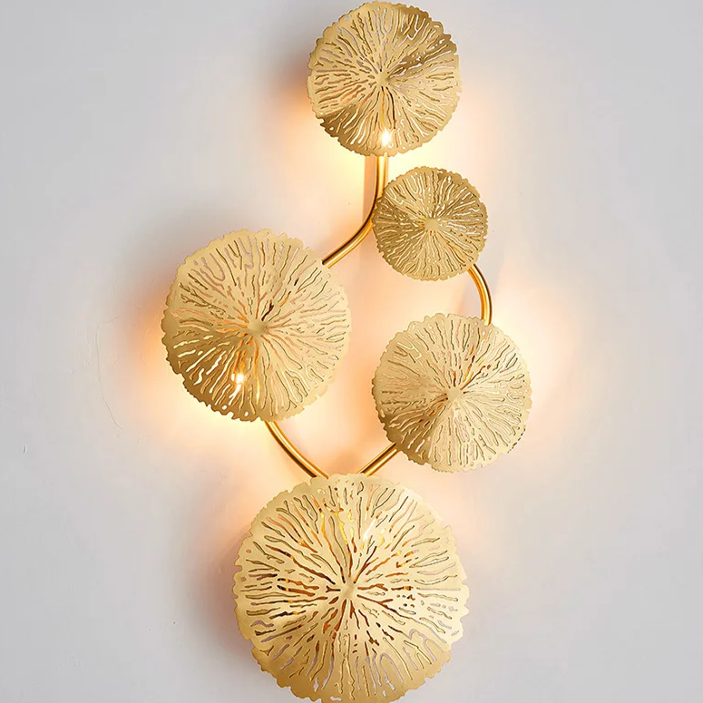 Arandela em metal Lotus - 04 Tamanhos