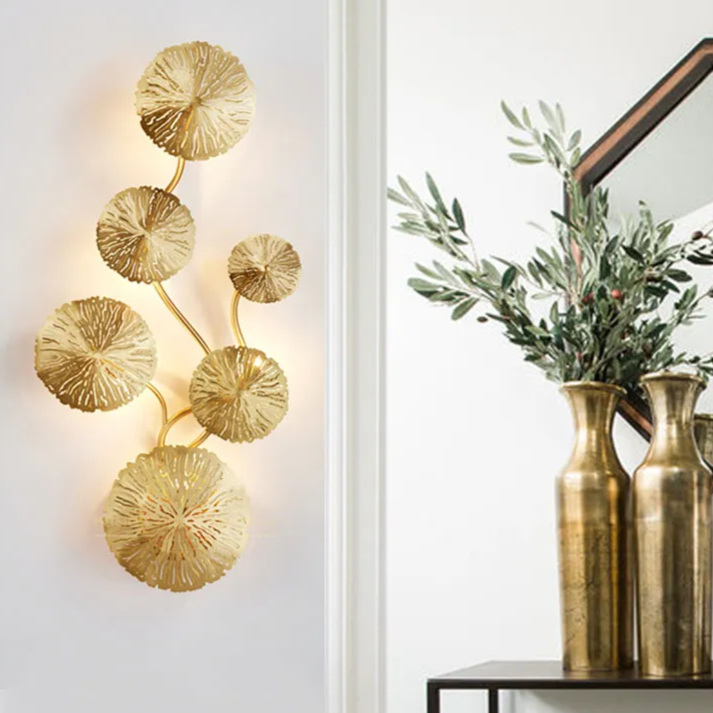 Arandela em metal Lotus - 04 Tamanhos