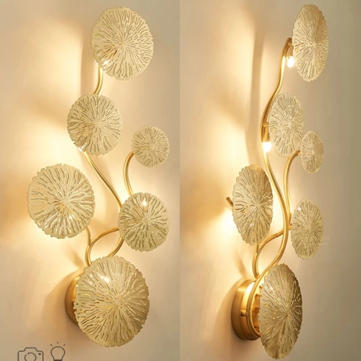 Arandela em metal Lotus - 04 Tamanhos