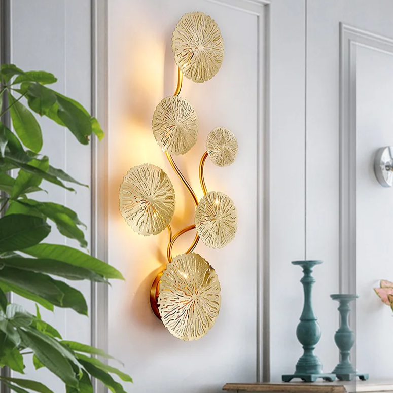 Arandela em metal Lotus - 04 Tamanhos