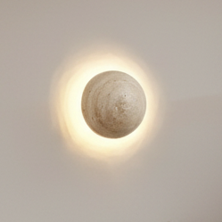Arandela Globo em Travertino