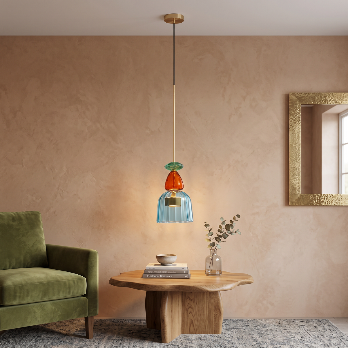 Pendentes em vidro Florença- design italiano