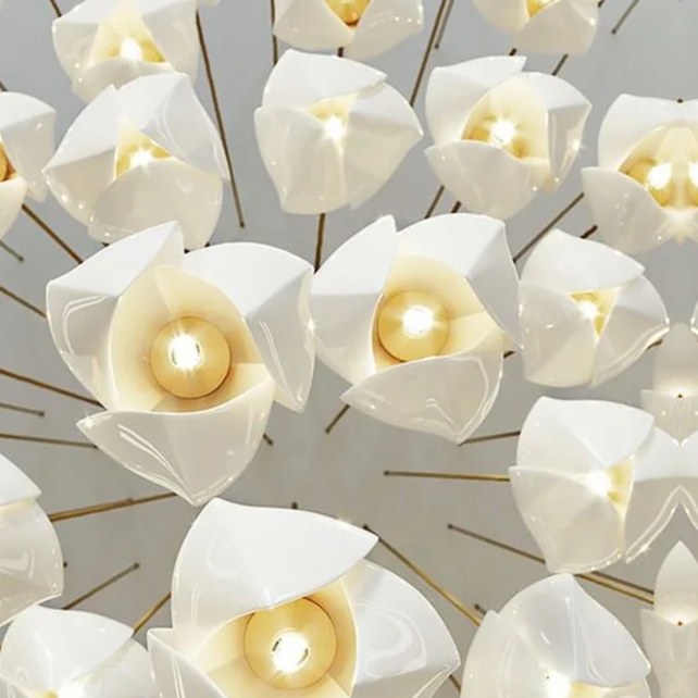 Pendentes Magnólia - em cerâmica