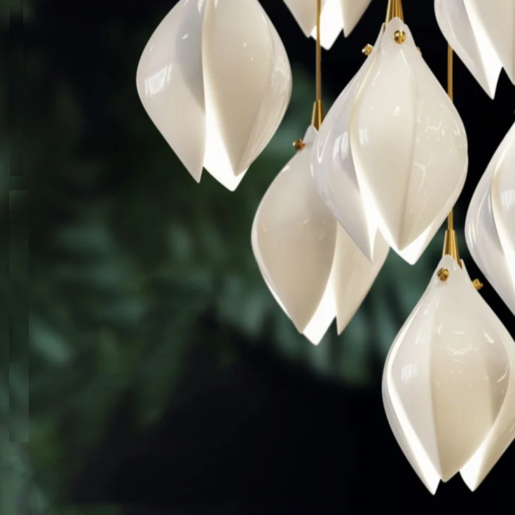 Pendentes Magnólia - em cerâmica