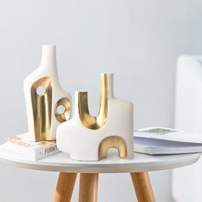 Vasos contemporâneos Mahoganny - cerâmica artesanal - Black Friday