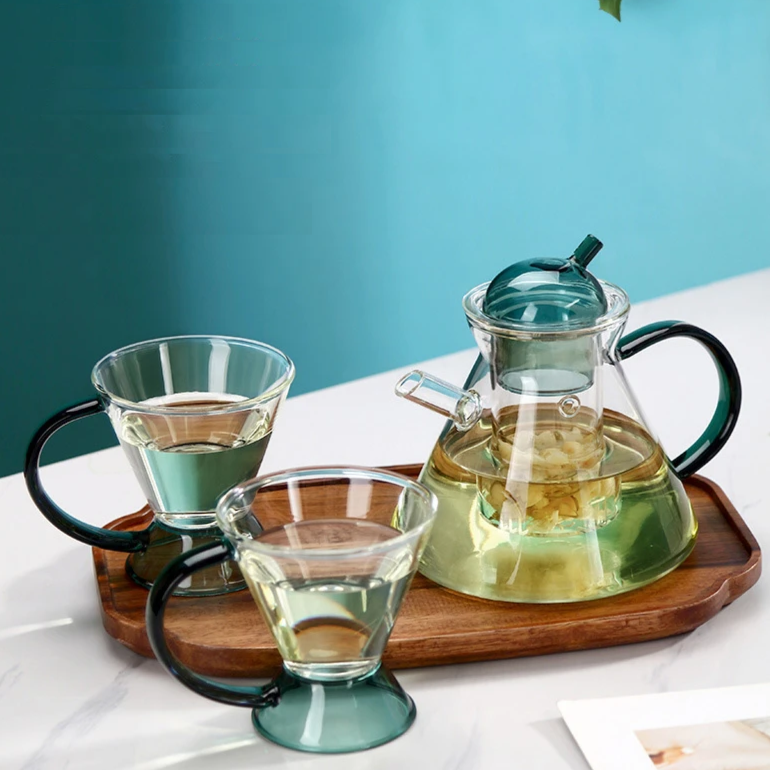 Bule com infusor & Xícaras Tóquio - Jogo 3pcs