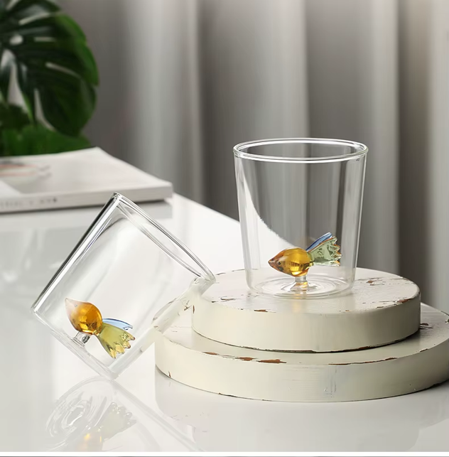 Jarra + Copos Fish - Jogo 3pcs