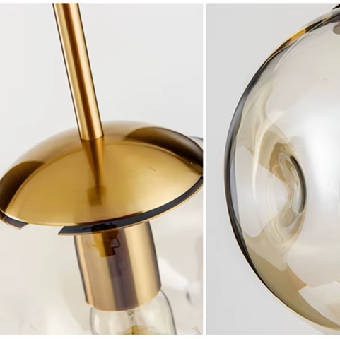 Pendente Jabuticaba efeito martelado - Ambar ou Cinza