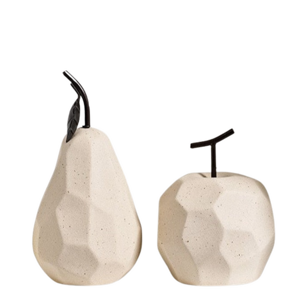 Frutas decorativas linha Nórdic - em cerâmica