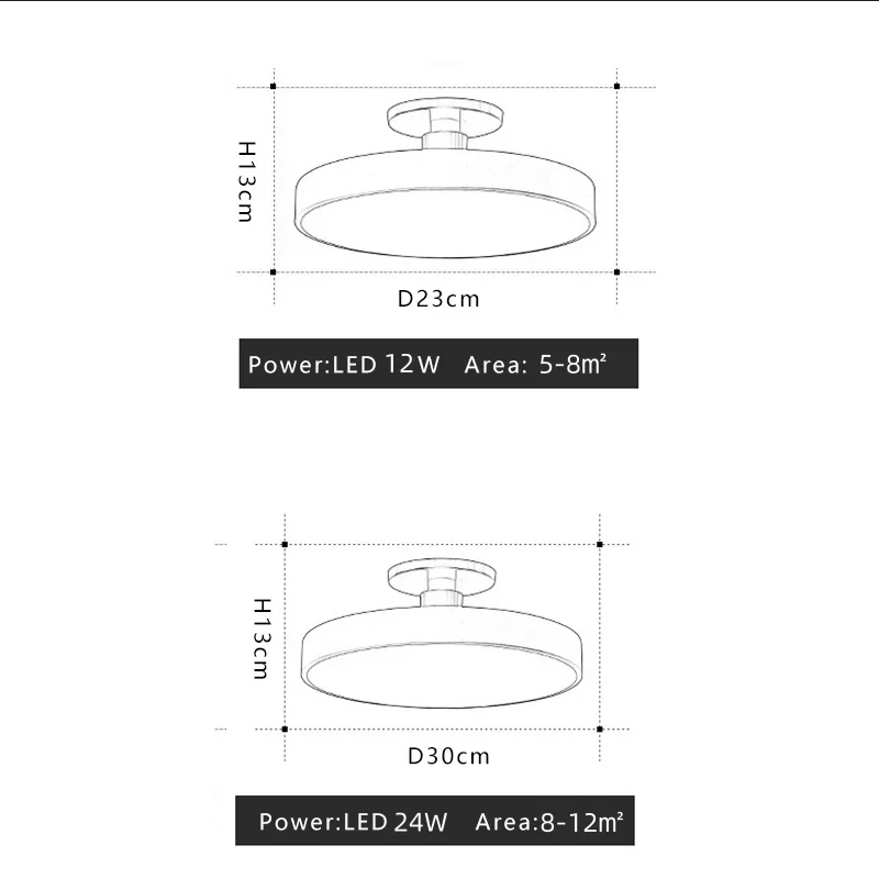 Luminária de teto Circle - 03 Tamanhos
