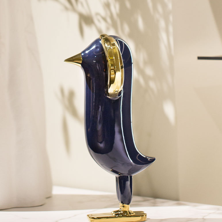 Escultura decorativa Bird - design contemporâneo