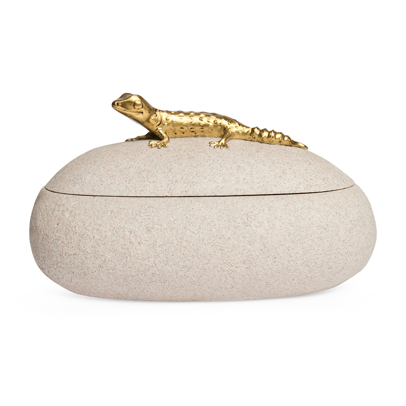 Pote decorativo Lizard - em resina