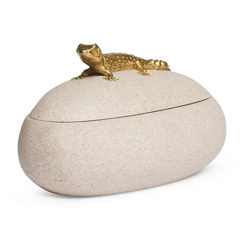 Pote decorativo Lizard - em resina