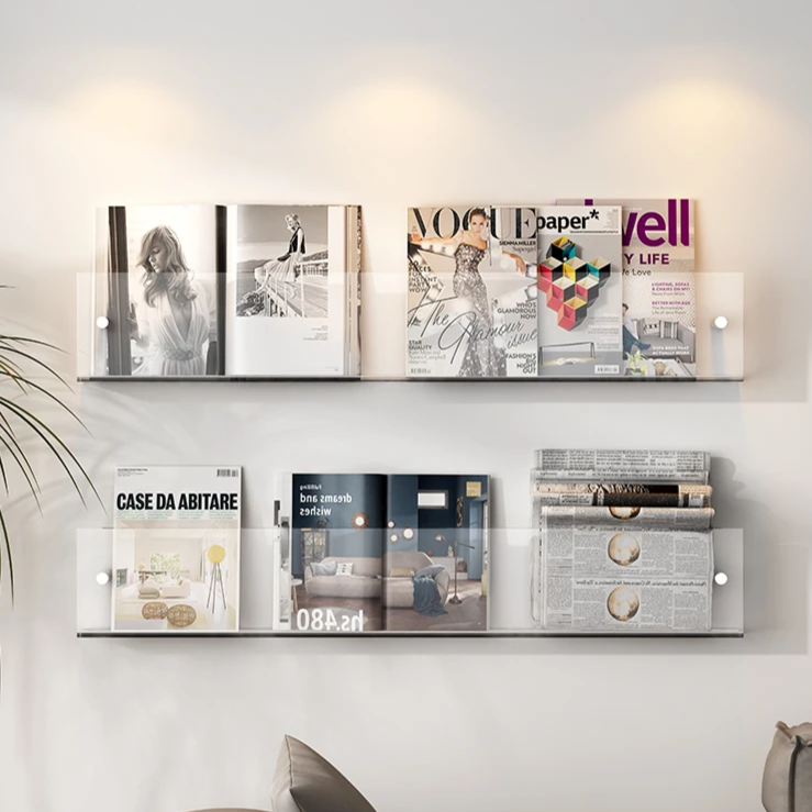 Prateleira Porta Livros em Acrílico