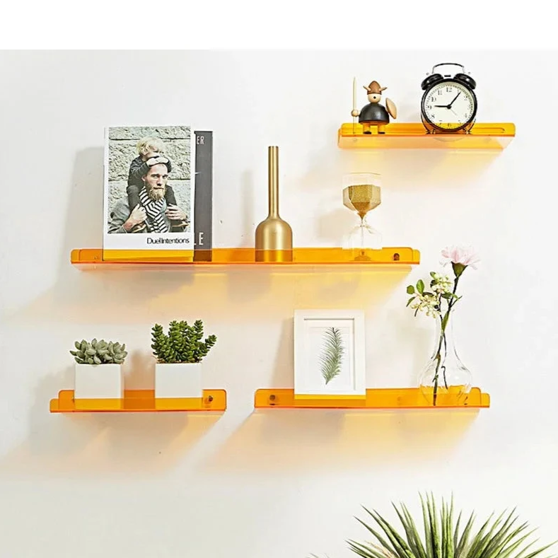 Prateleiras em Acrílico Retangular - 03 Tamanhos