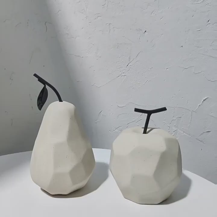 Frutas decorativas linha Nórdic - em cerâmica