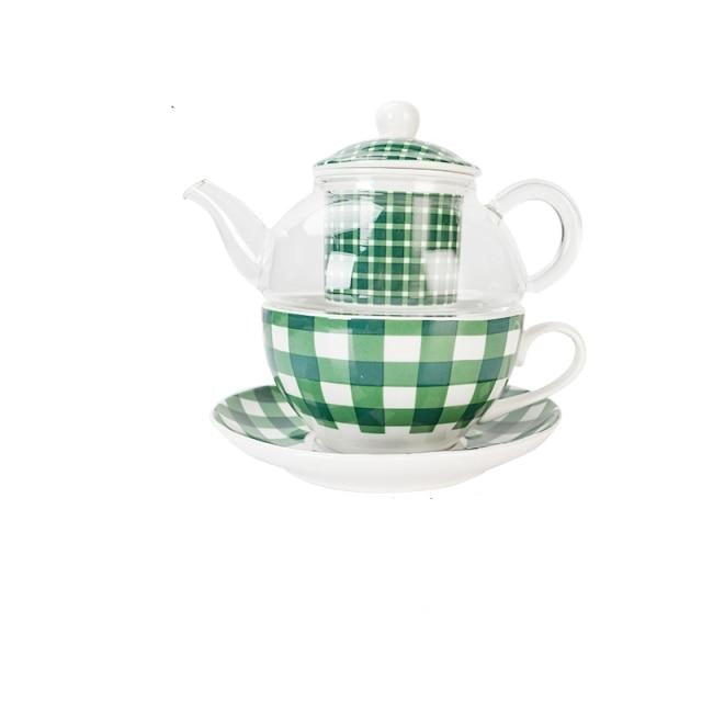 Tea for one em cerâmica - Kit 4pcs
