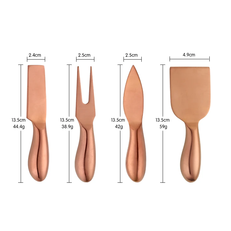 Jogo cortadores de queijo Gold - 4pcs