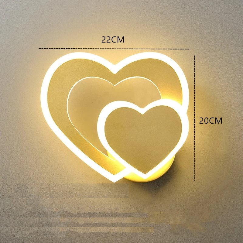 Arandela em led Heart - 03 Cores