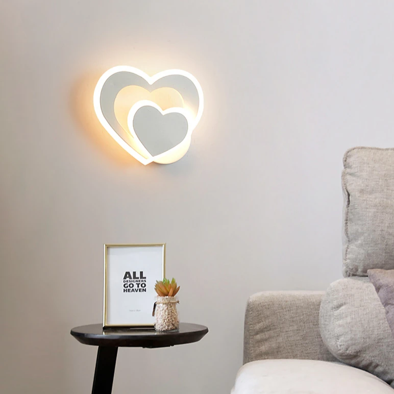 Arandela em led Heart - 03 Cores