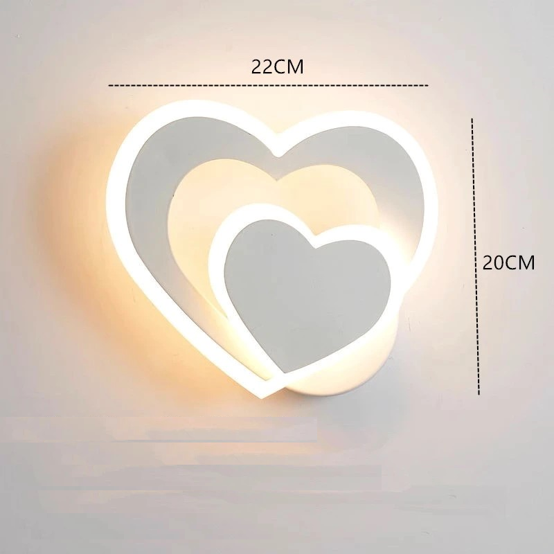 Arandela em led Heart - 03 Cores