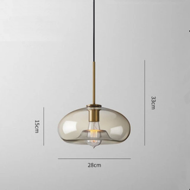 Pendentes Requinte - vidro ambar