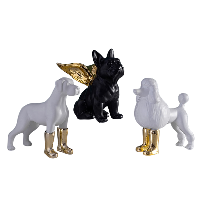 Esculturas decorativas Mascotes de Ouro - 03 Modelos