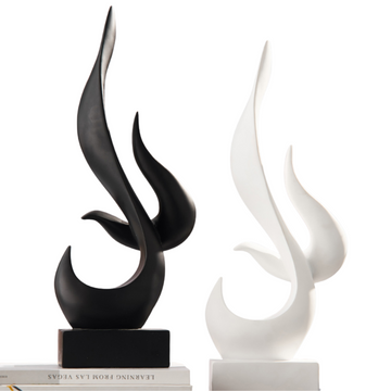 Esculturas em resina Nordic Flame - 02 Cores