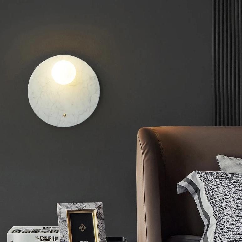 Arandelas Marble - em Metal & Mármore