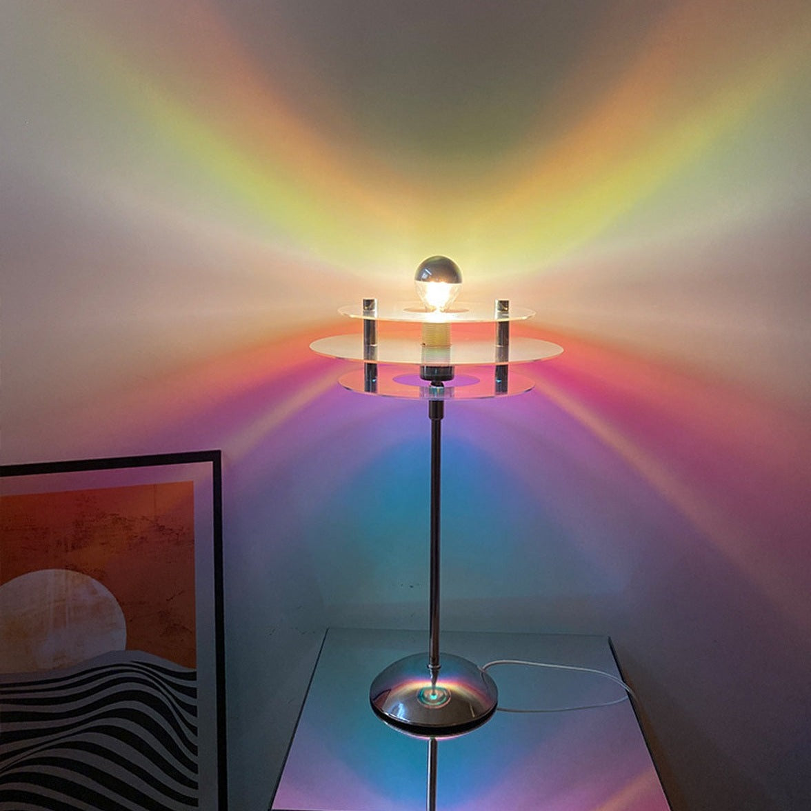 Luminária de mesa Atmosphere - cúpula com led projetor