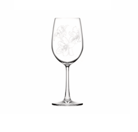 Jogo 6 Taças em cristal Vinho 425ml - Flores