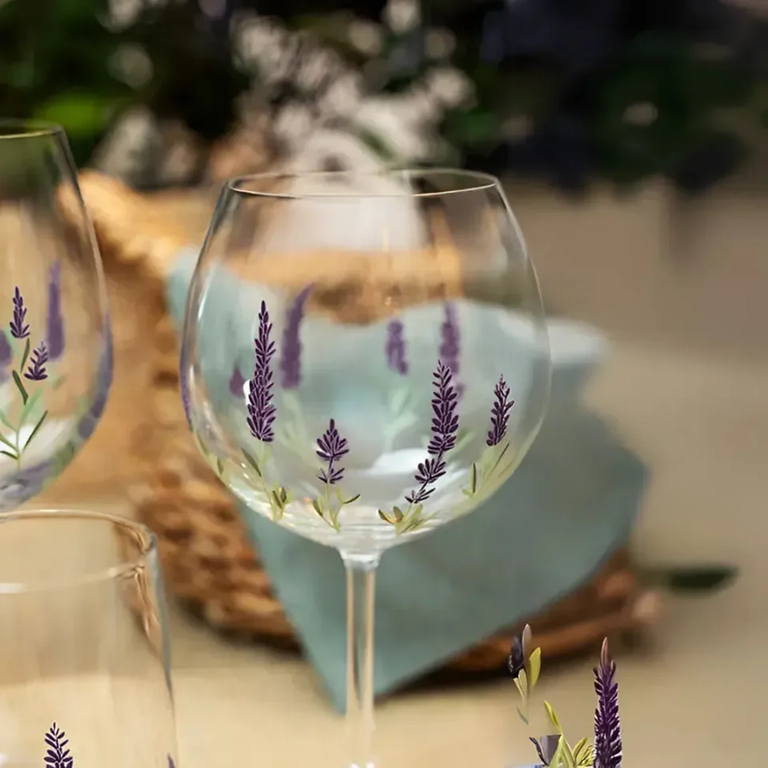 Jogo 6 Taças em cristal Gin Lavanda - 650ml