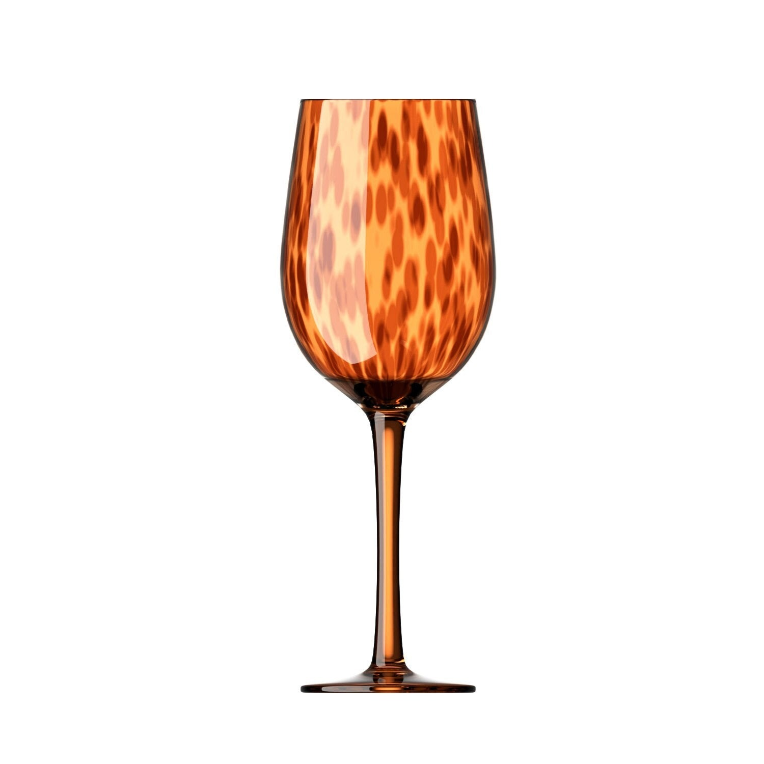 Taças em vidro leopardo - peças individuais