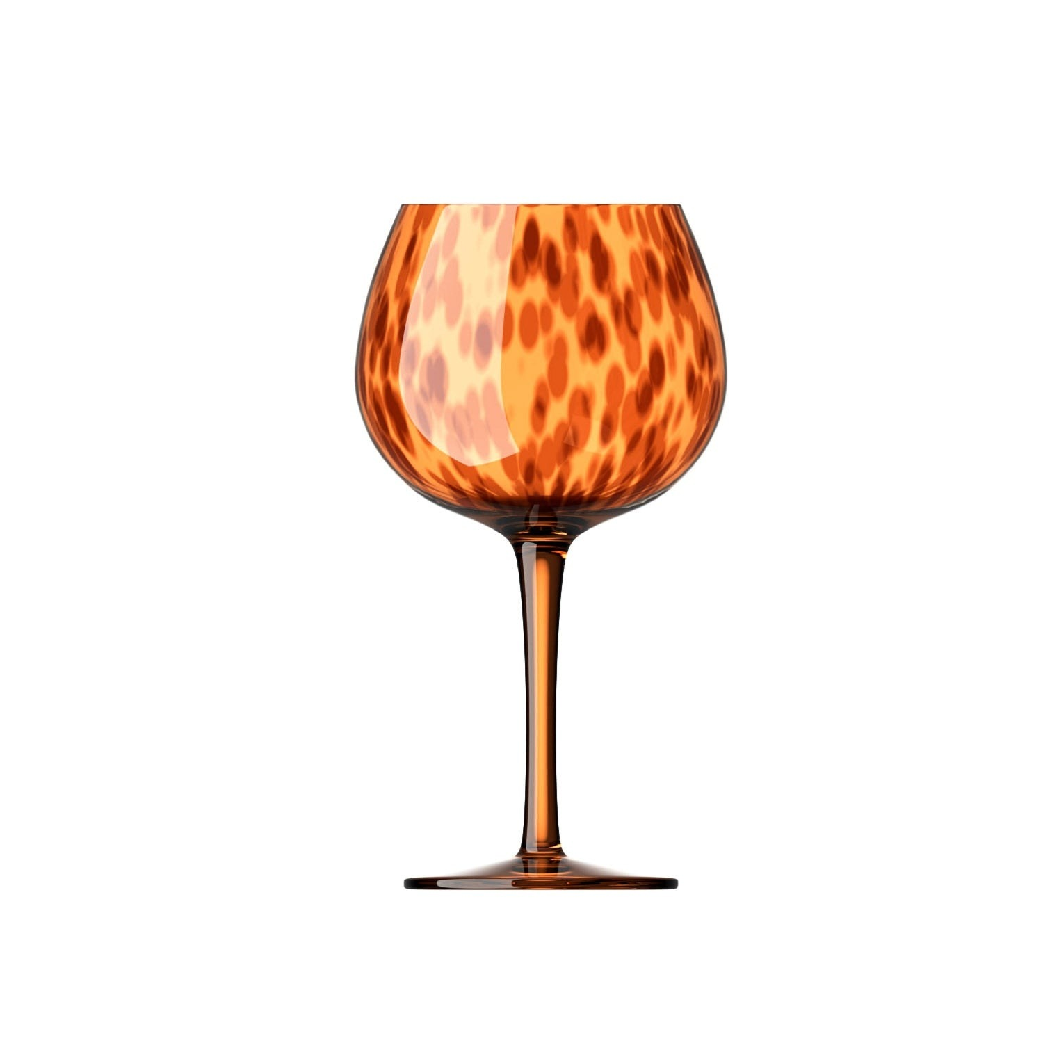 Taças em vidro leopardo - peças individuais