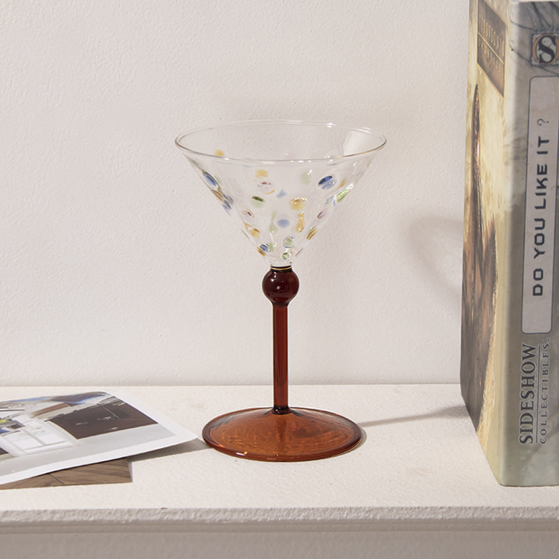 Taças Cocktail em vidro Bolinhas - 02 Cores