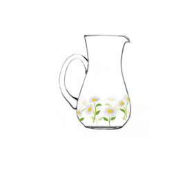 Jogo 7pcs Margarida - 1 Jarra + 6 Copos